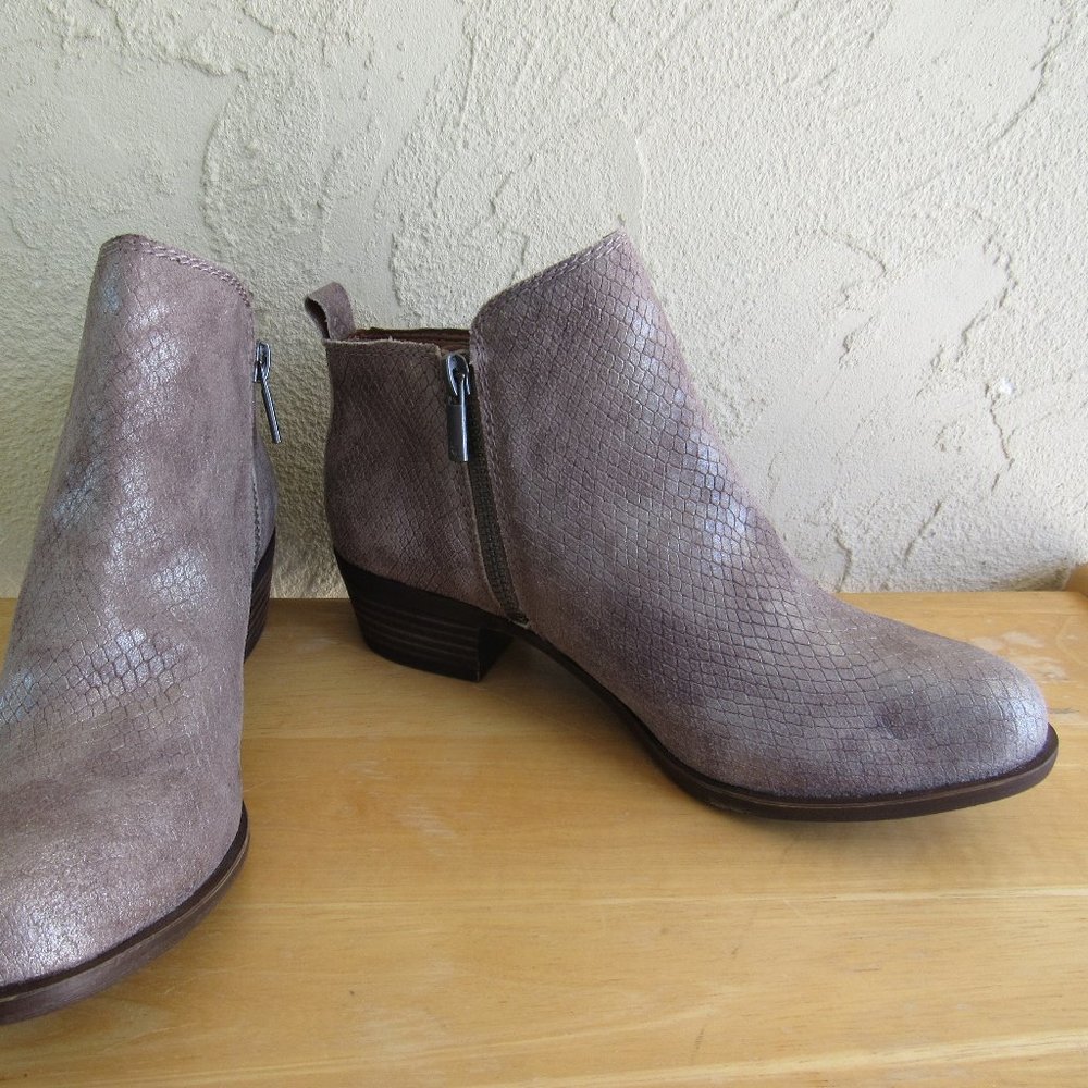 *SOLD* Lucky Brand Snakeskin Ankle Boots